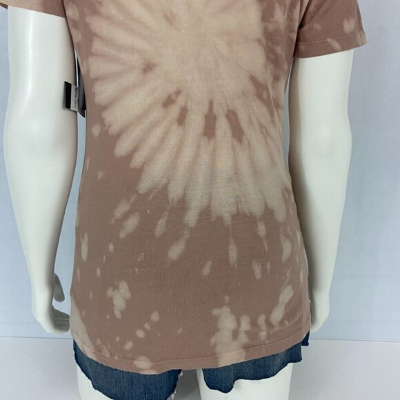 Affliction Women's T-Shirt Top Tie-Dye Open Laced Shoulders Size S Cotton NWT - Picture 7 of 10